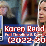 Karen Read Trial (2022-2025): Images of Karen Read, Judge Cannone, and John O'Keefe. Full timeline and developments coverage.