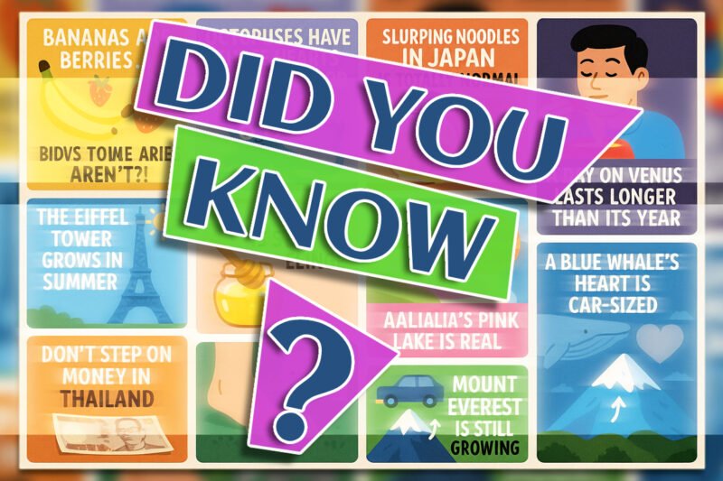 30 Surprising Facts That Sound Fake but Are Totally True