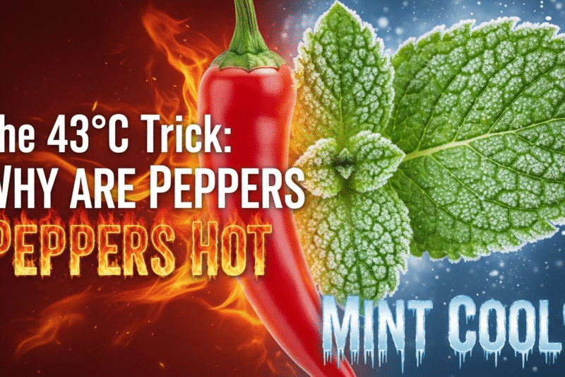 The 43°C Trick: Why Are Peppers Hot and Mint Cool?