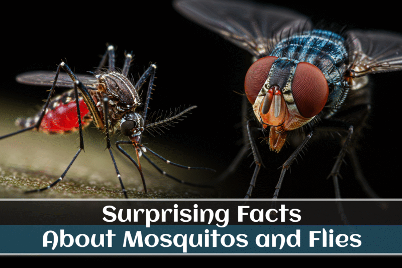 20 surprising bug facts, mosquito feeding habits, world’s deadliest animal, how flies eat, fly’s vision