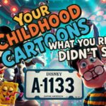 Mickey Mouse, SpongeBob SquarePants, and Velma Dinkley in a colorful collage with the Disney A113 Easter egg reference.