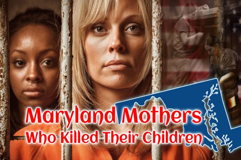 A symbolic image representing the tragic stories of Maryland mothers who killed their children, evoking loss and the search for justice.