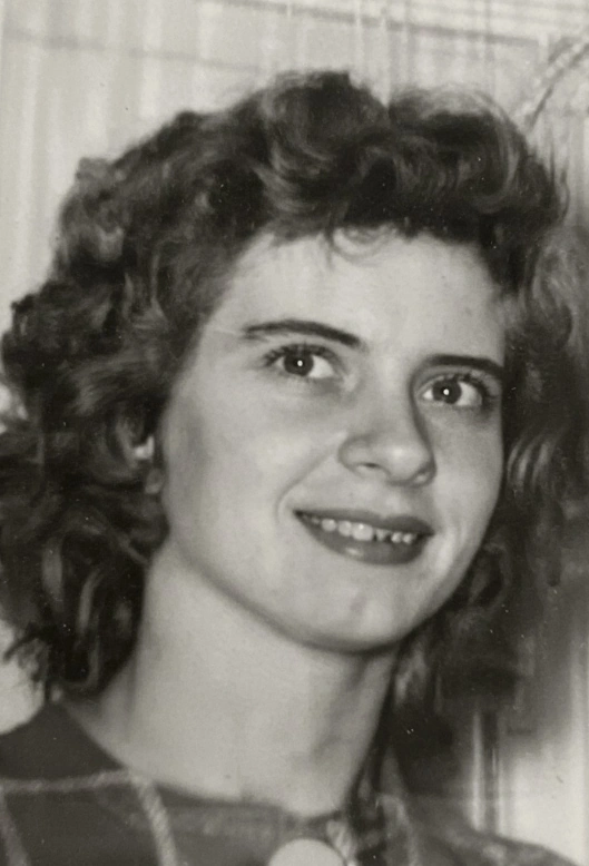 A black-and-white photo of a young Audrey Backberg from the 1960s, who was recently found alive after her disappearance